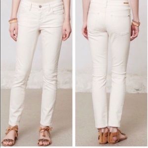 ANTHROPOLOGIE WHITE ANKLE CORDS